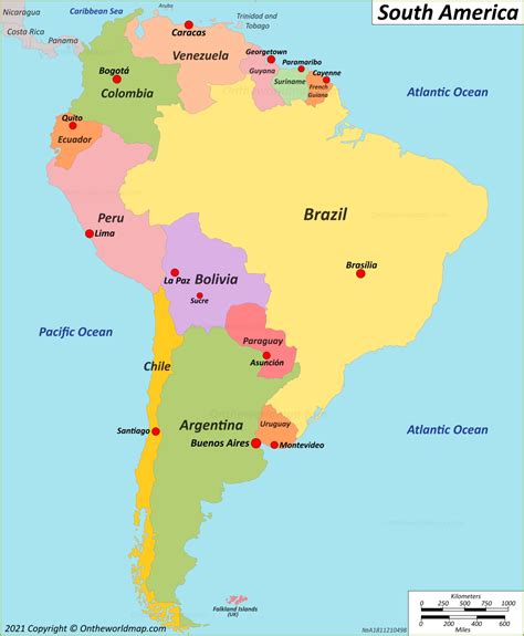 Map South America Capitals – Get Latest Map Update