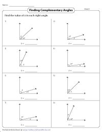 Complementary And Supplementary Angles Worksheet Answers - Kid ...