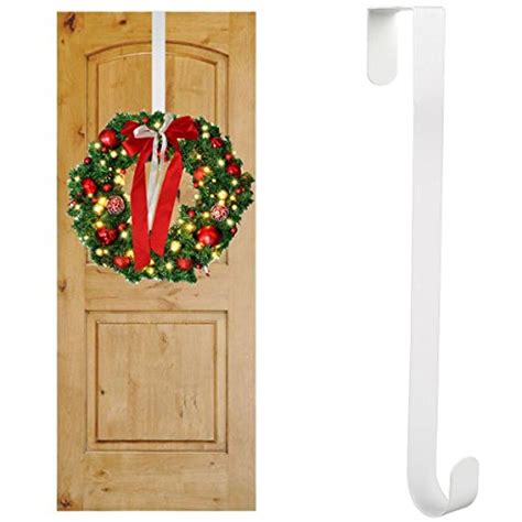 GameXcel 15" Wreath Hanger for Front Door - Large Wreath Metal Hook for ...