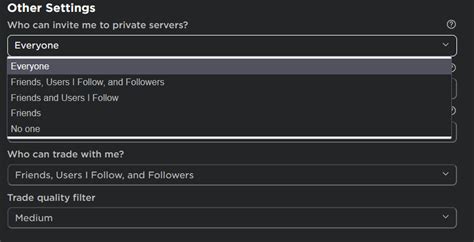 Improve Privacy Settings - Website Features - Developer Forum | Roblox