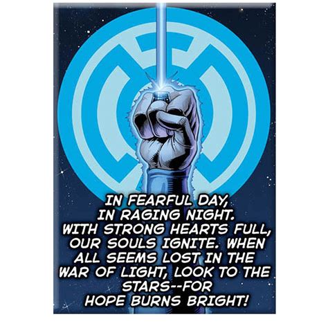 Green Lantern Blue Lantern Oath Magnet