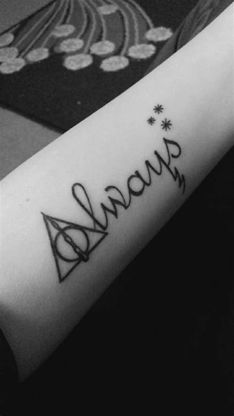 Always Tattoo #harrypotter Mini Tattoos, Cute Tattoos, New Tattoos ...