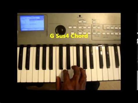 How To Play G Sus4 Chord On Piano and Keyboard - G sus - YouTube