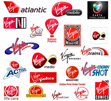 Virgin logos and the many sub-brands | Logo Design Love