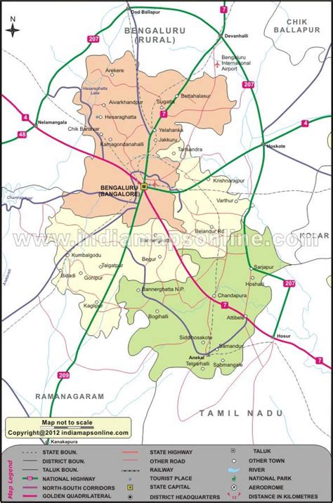 Bangalore In Karnataka Map