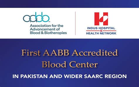 Historic Achievement: AABB Accreditation for The Indus Hospital Blood ...