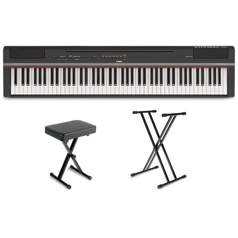 Yamaha P-125 Digital Piano Keyboard Package - Woodwind & Brasswind