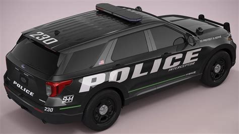 Ford Explorer 2023 Police - 3D Model by 3dacuvision