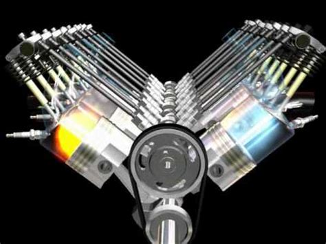 V8 Engine Motion Animation ( 3ds max ) - YouTube