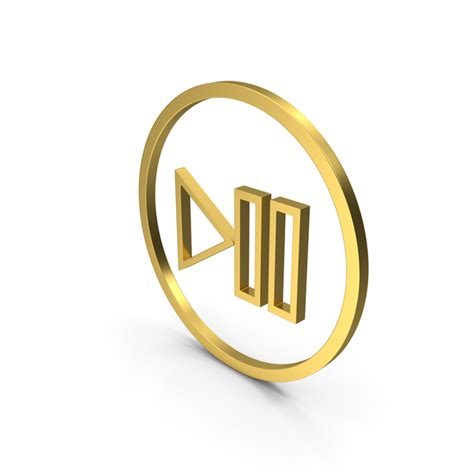 Gold Round Play Pause Symbol PNG Images & PSDs for Download ...