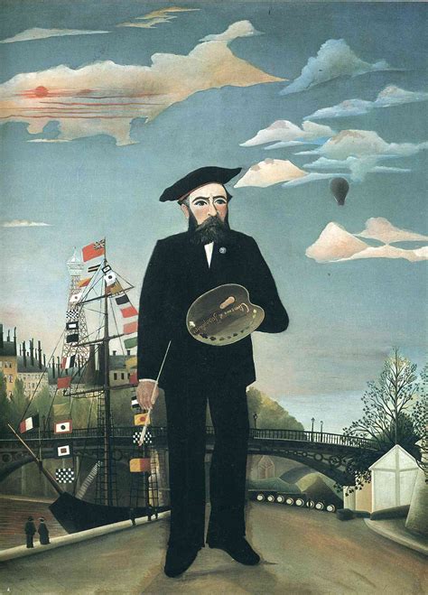 Self Portrait from L'ile Saint Louis, 1890 - Henri Rousseau - WikiArt.org