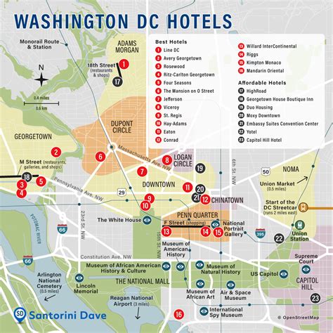 WASHINGTON DC HOTEL MAP - Best Areas, Neighborhoods, & Places to Stay