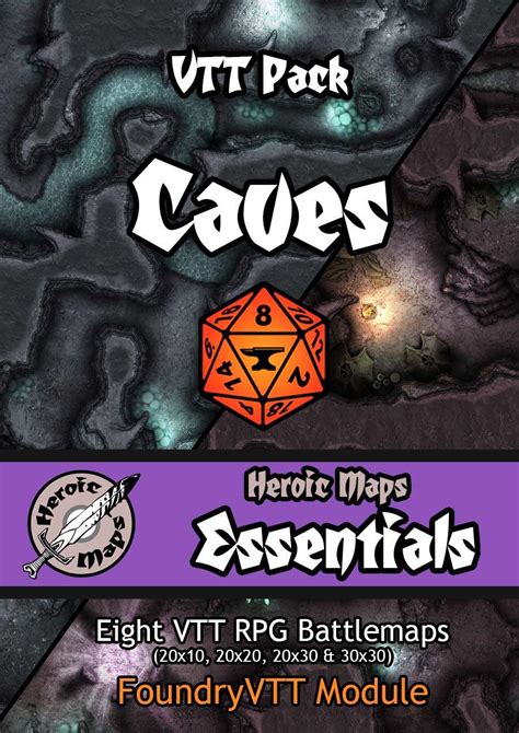 Heroic Maps - Essentials: VTT Pack Caves Foundry VTT Module - Heroic ...