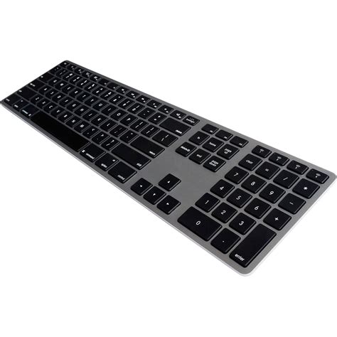 Matias Backlit Wireless Aluminum Keyboard (Space Gray) FK418BTLB