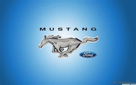 Download Ford Mustang Hd Logo Blue Wallpaper | Wallpapers.com