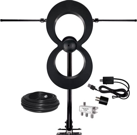 Antennas Direct ClearStream MAX-XR Complete Amplified Indoor/Outdoor ...