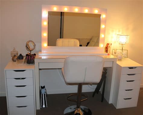 ROGUE Hair Extensions: IKEA MAKEUP VANITY & HOLLYWOOD LIGHTS!