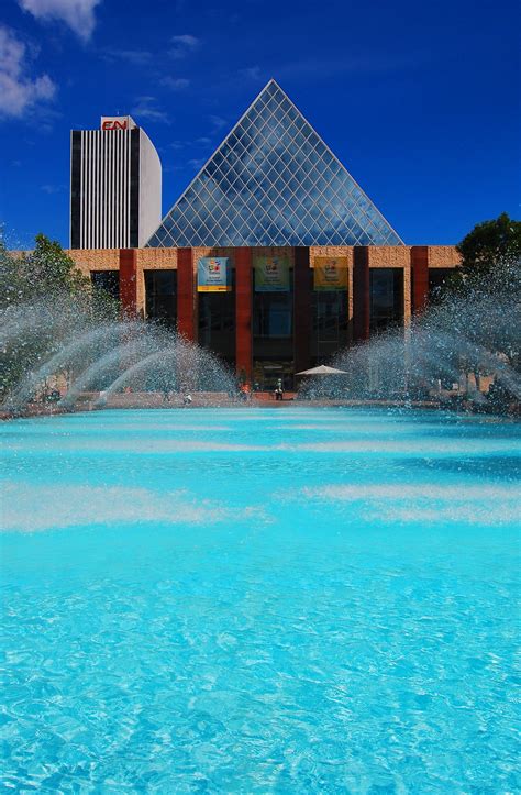 City Hall Fountains, Downtown Edmonton, Canada | Canada travel, Western ...