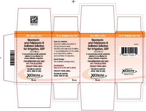 Neomycin and Polymyxin B Irrigation - FDA prescribing information, side ...