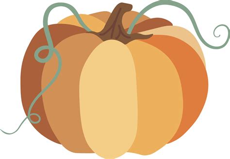 Autumn Pumpkin isolated Vector illustration on white background ...