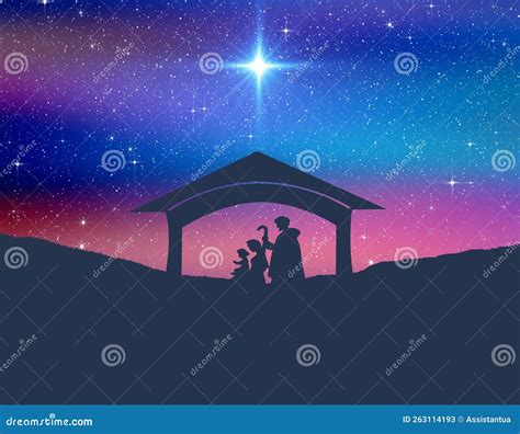 Star of Bethlehem, or the Christmas Star. Stock Illustration ...