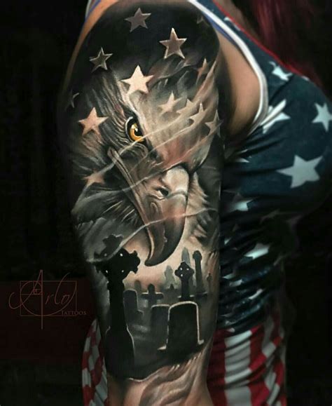 Military Themed Sleeve Tattoo - Wiki Tattoo