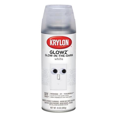 Krylon Glowz Flat White Glow In The Dark Spray Paint (Actual Net ...