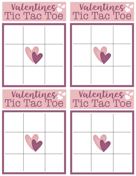 Valentines Tic Tac Toe Printable | Simply Being Mommy