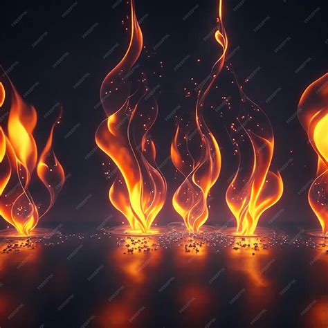 Premium AI Image | Realistic fire burning background