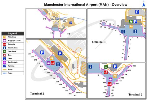 Manchester Airport Terminal Map