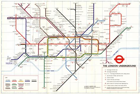 London Tube Underground Map