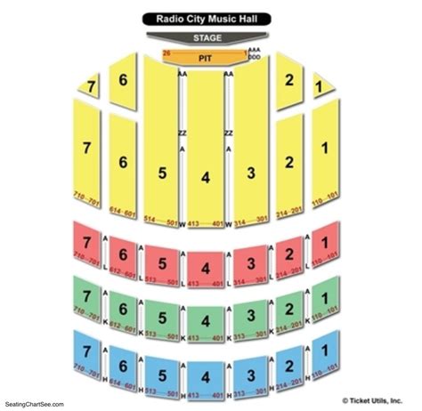 Radio City Music Hall Christmas Spectacular Seating Chart: A Visual ...