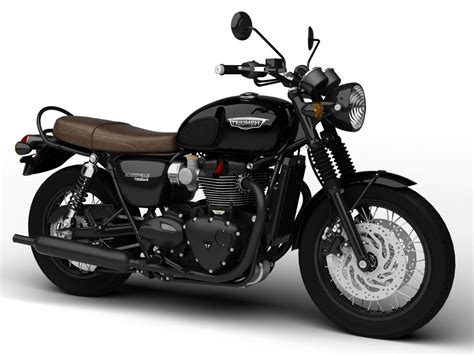 Triumph Bonneville T120 Black 2016 3D Model in Motorcycle 3DExport