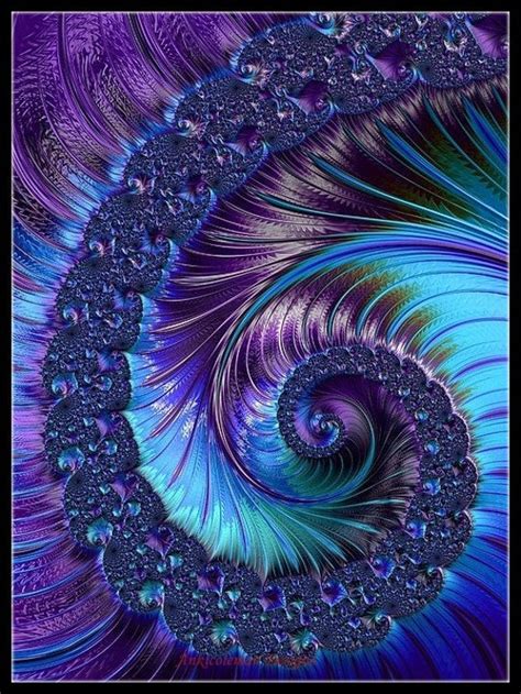 Fractal Spiral 5 Counted Cross Stitch Patterns Printable - Etsy