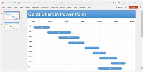 Data-Driven Gantt Chart in PowerPoint with Conditional Formatting - PK ...