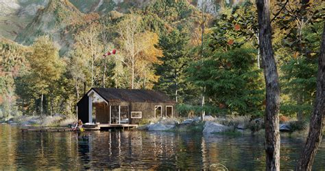 Autumn Cabin on Behance