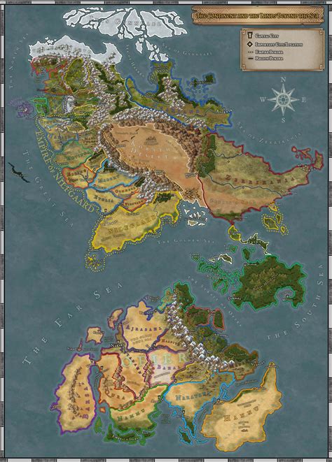 Witcher World Map (Homebrew) | Inkarnate - Create Fantasy Maps Online