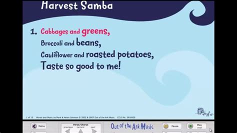 Harvest Samba - Words on Screen™ Original - School Songs Chords - Chordify