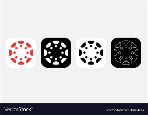 App icon canvas student Royalty Free Vector Image