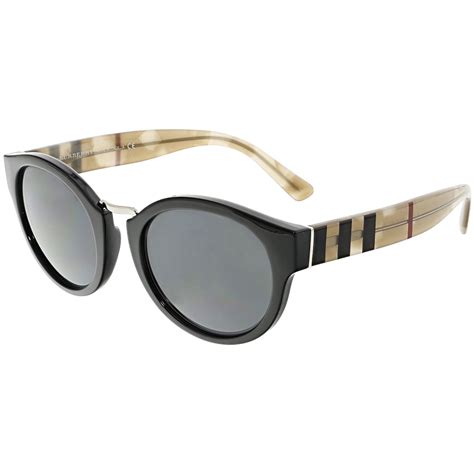 Burberry - Burberry Women's BE4227-360087-50 Black Round Sunglasses ...