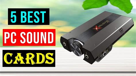 Best PC Sound Cards 2023 | Top 5 Best Sound Cards for PC - Reviews ...