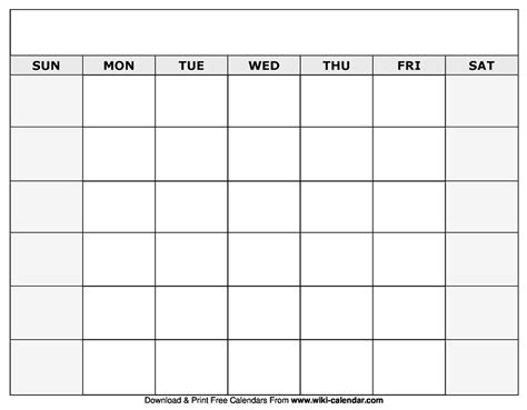 Blank Monthly Calendar Printable With Lines | Blank calendar template ...