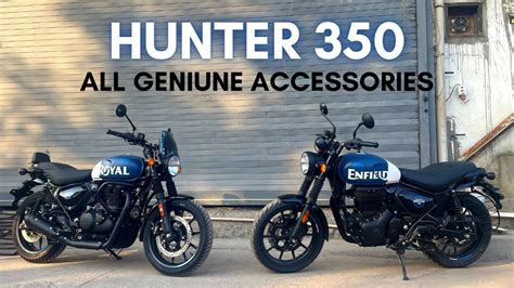 2023 Royal Enfield Hunter 350 - All Genuine Accessories !! - YouTube