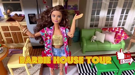 Barbie House Tour 2020 | Barbie Dollhouse | Hannah Montana Malibu Beach ...