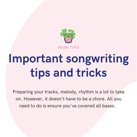 Important songwriting tips and tricks - PUSH.fm