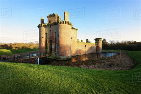 Caerlaverock Castle, Dumfries, Scotland, United Kingdom, Europe - Stock ...