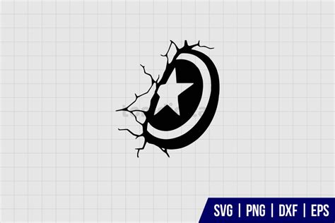 Captain America Shield SVG - Gravectory