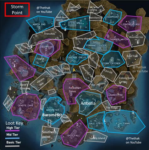 Storm Point Loot Zones Map : r/apexlegends