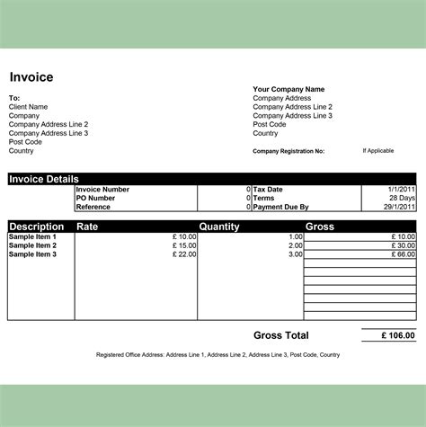 Free Invoice Templates by InvoiceBerry - The Grid System