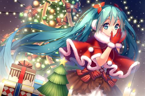 Cute Anime Girl Christmas Wallpapers HD | PixelsTalk.Net